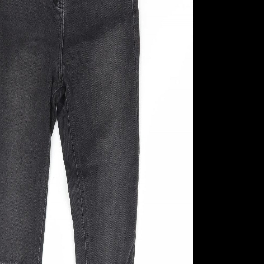 NEXT Womens Black Cotton Skinny Jeans Size 6 L29 in Regular Zip