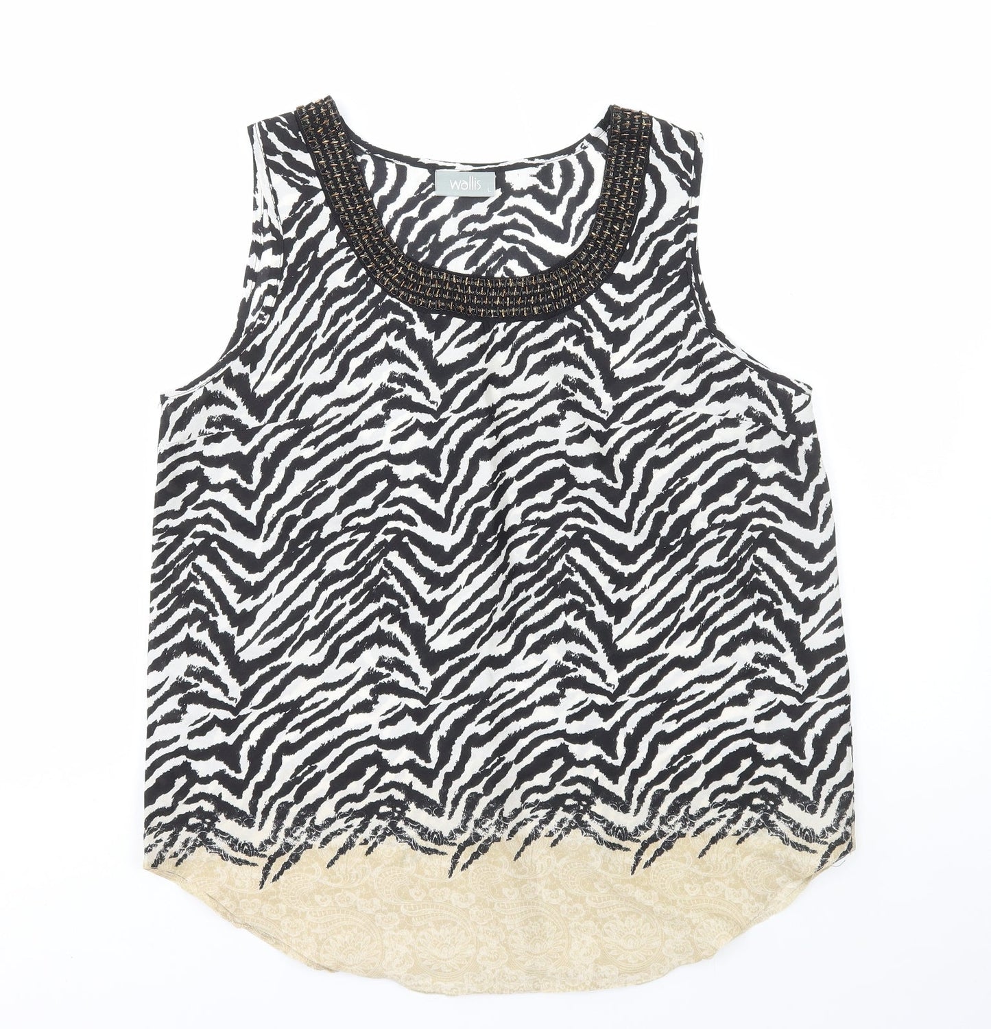 Womens UK Size L Wallis Multicoloured Basic Tank