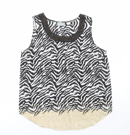 Womens UK Size L Wallis Multicoloured Basic Tank