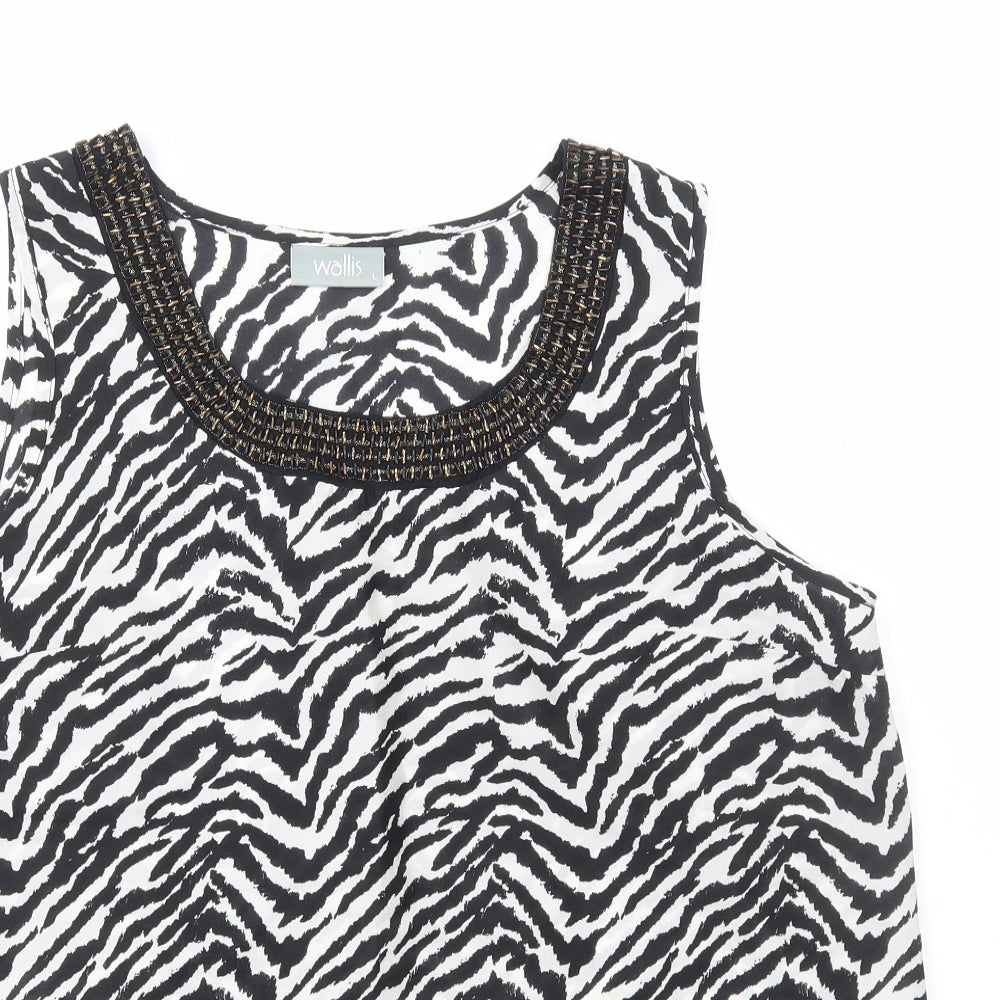 Womens UK Size L Wallis Multicoloured Basic Tank