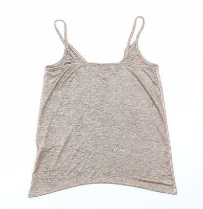 Womens UK Size S Body Flirt Brown Camisole T-Shirt