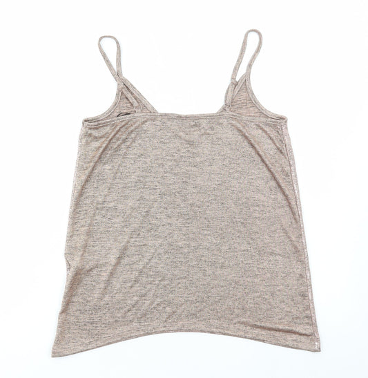 Womens UK Size S Body Flirt Brown Camisole T-Shirt
