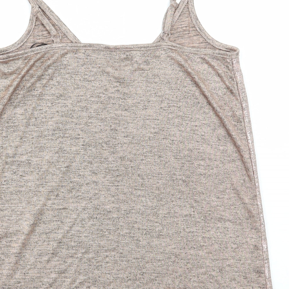 Womens UK Size S Body Flirt Brown Camisole T-Shirt