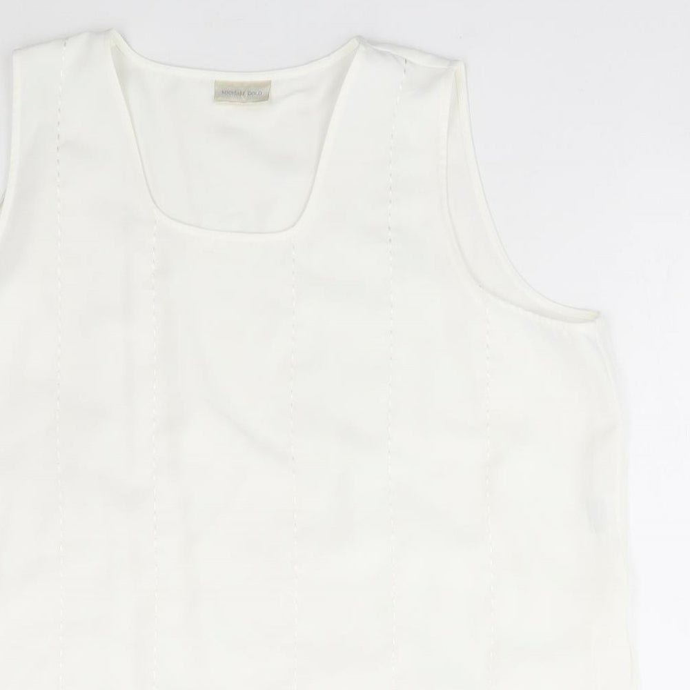 Womens UK Size 22 Michael Gold Ivory Basic Blouse