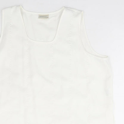 Womens UK Size 22 Michael Gold Ivory Basic Blouse