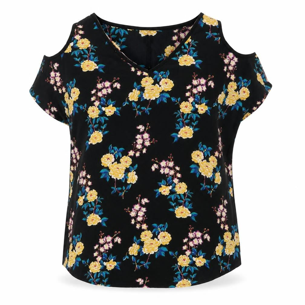 Womens UK Size 16 Julipa Black Basic Blouse