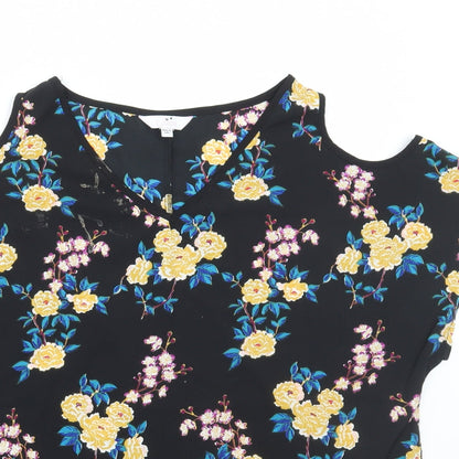 Womens UK Size 16 Julipa Black Basic Blouse