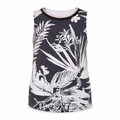 NEXT Girls Grey Geometric Nylon Basic Tank Size 5 Years Round Neck Pullover