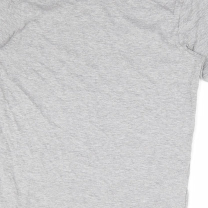 Womens UK Size S Preworn Grey Basic T-Shirt