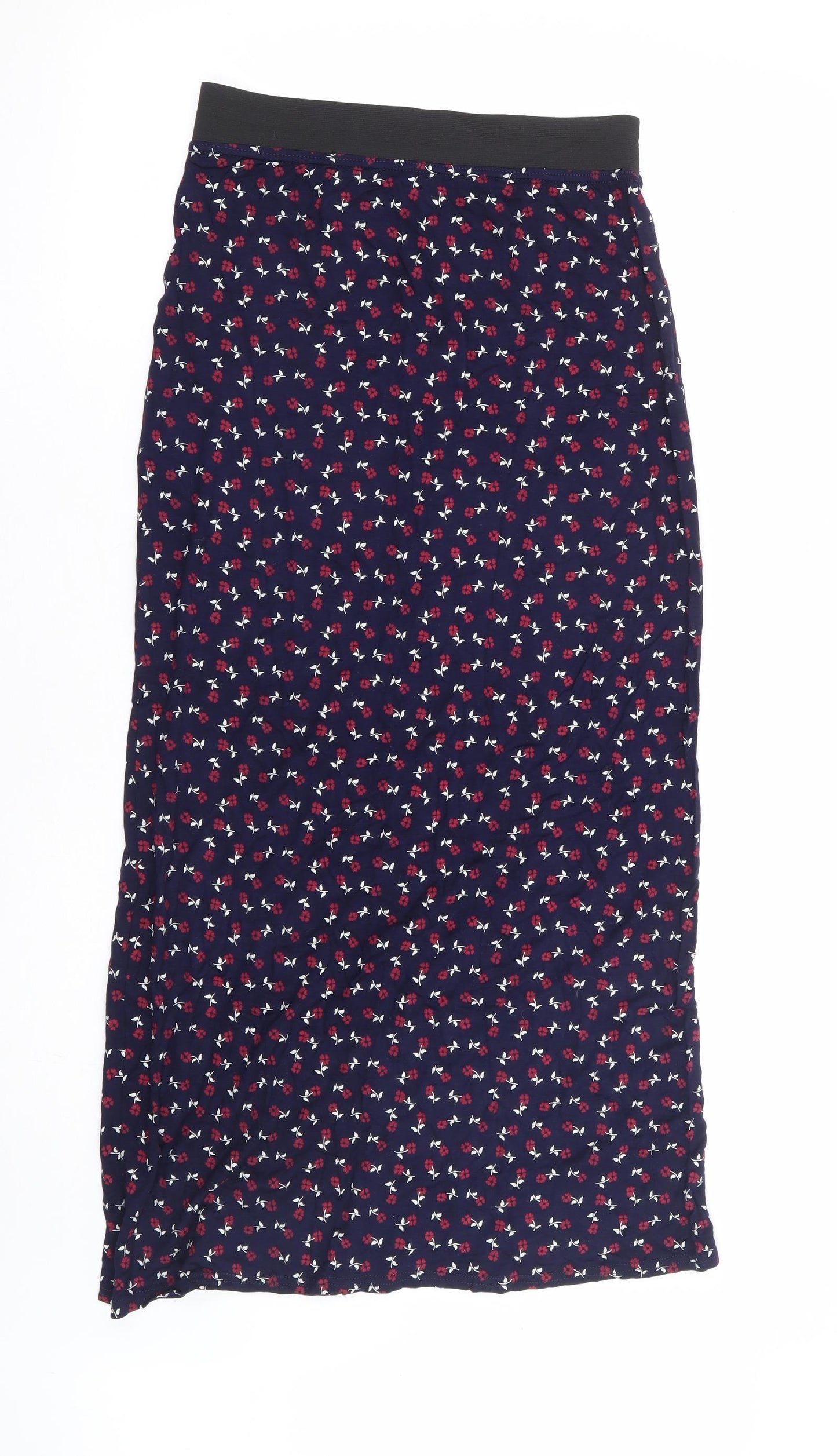 Chemistry Womens Blue Floral Polyester Straight & Pencil Skirt Size S
