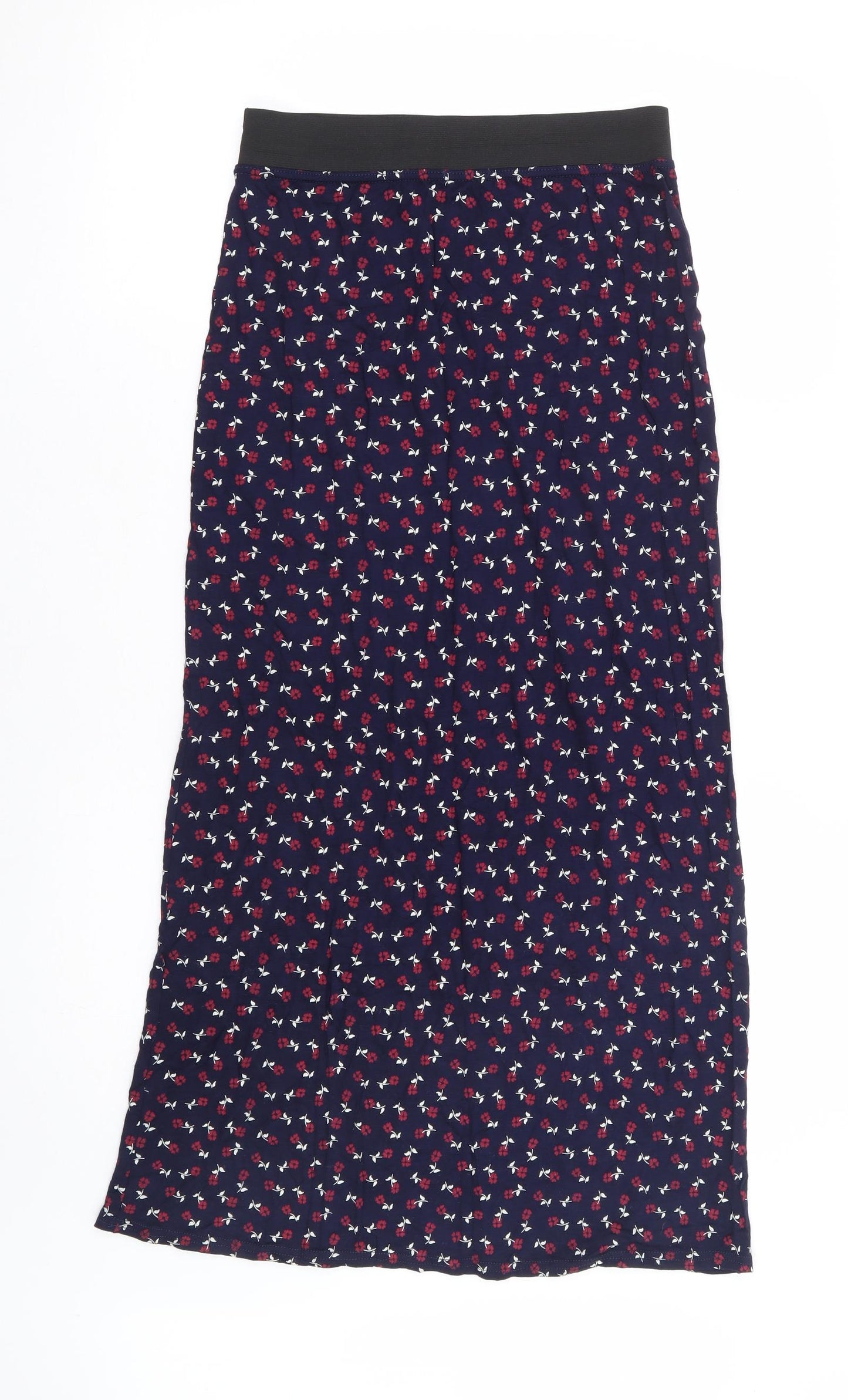 Chemistry Womens Blue Floral Polyester Straight & Pencil Skirt Size S