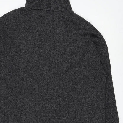 Primark Womens Grey Roll Neck Polyester Pullover Jumper Size 10