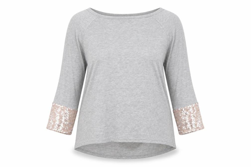 Womens UK Size 2XL SheIn Grey Pullover Jumper