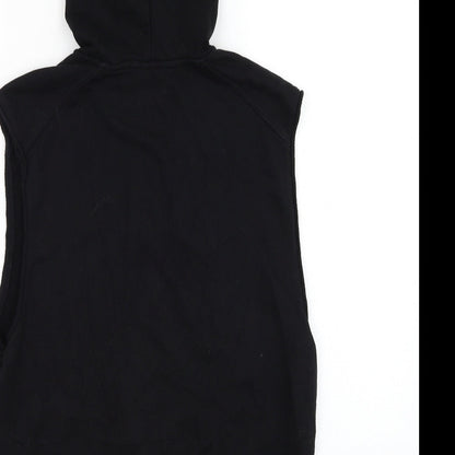 Womens UK Size S Divided by H&M Black Vest Sweatshirt
