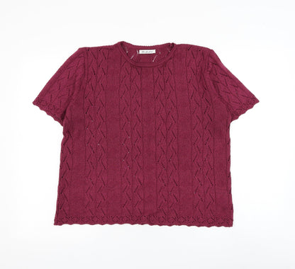 Womens UK Size 18 Berkertex Purple Pullover Jumper