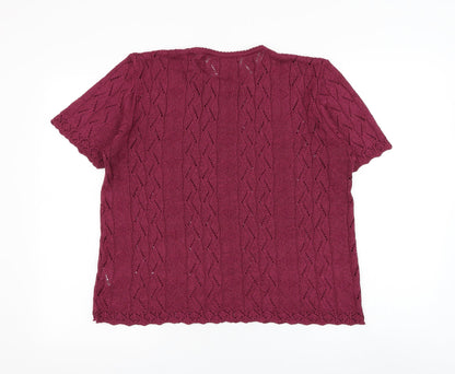 Womens UK Size 18 Berkertex Purple Pullover Jumper