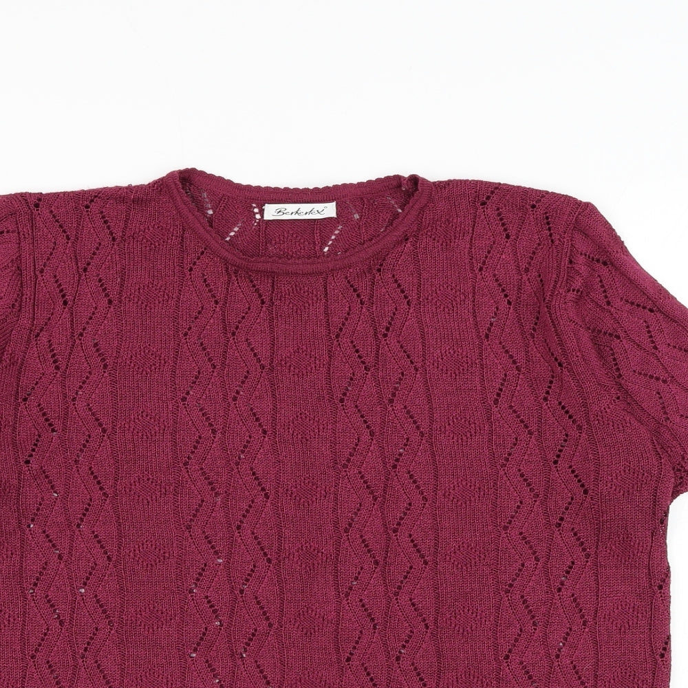 Womens UK Size 18 Berkertex Purple Pullover Jumper
