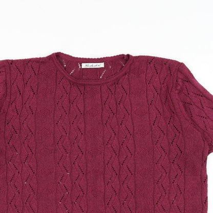Womens UK Size 18 Berkertex Purple Pullover Jumper