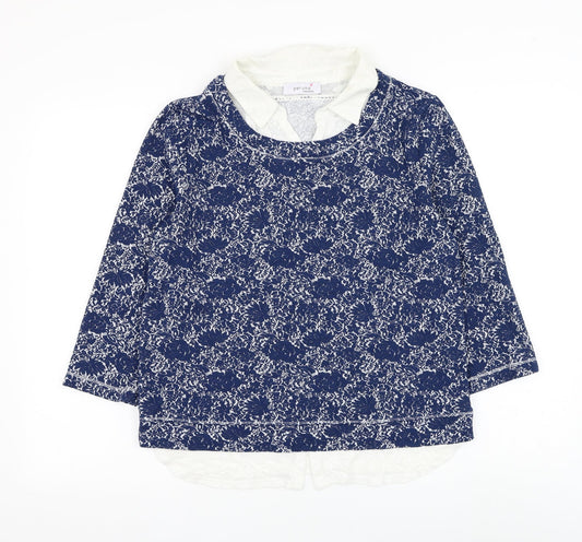 Womens UK Size 12 Marks and Spencer Blue Pullover Jumper