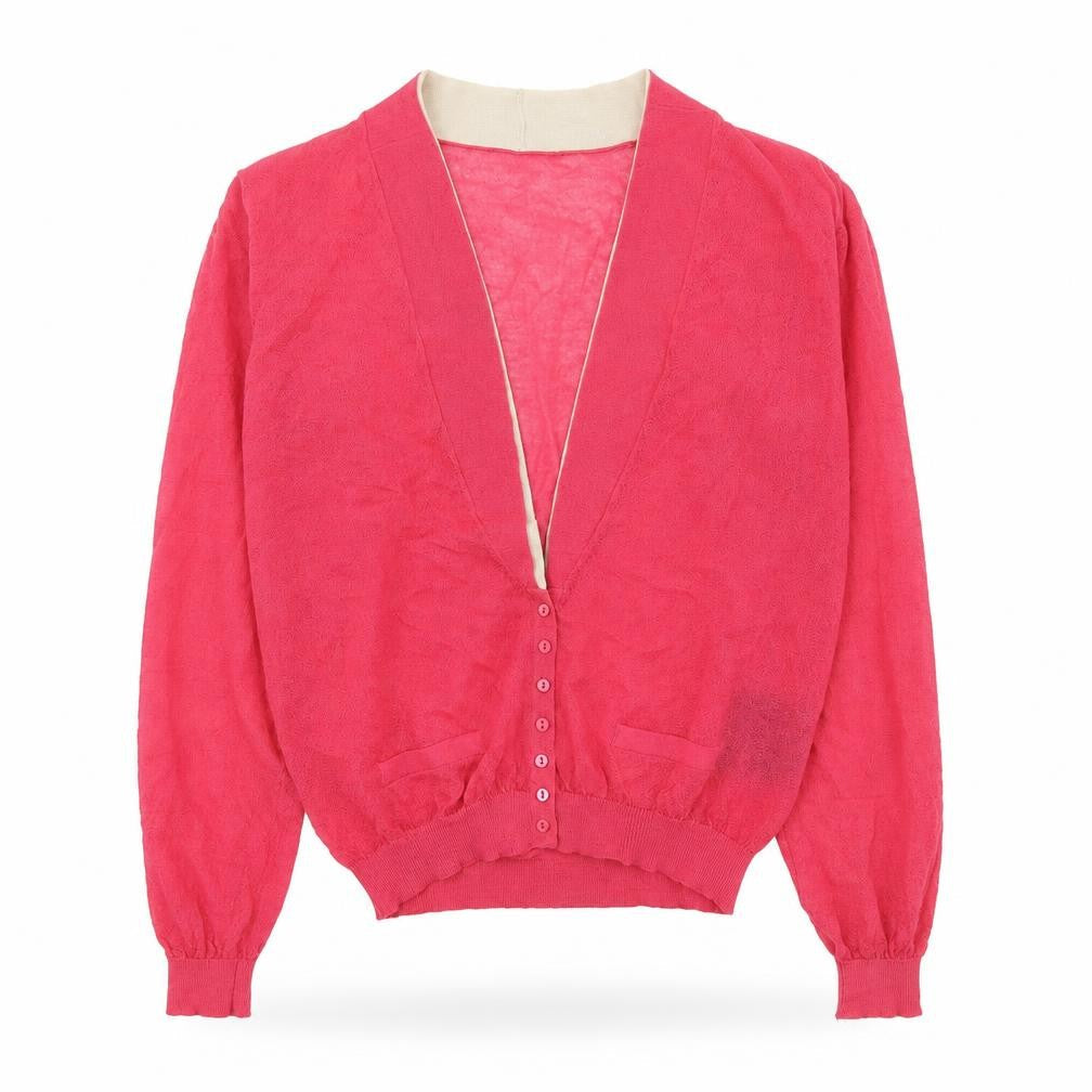 Womens UK Size M YAYA Pink Cardigan Jumper