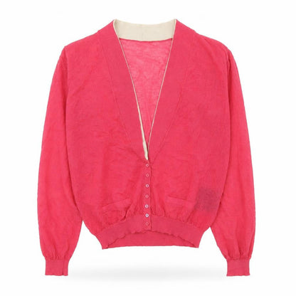 Womens UK Size M YAYA Pink Cardigan Jumper