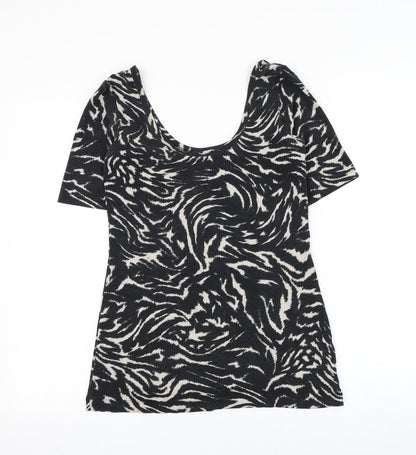 Womens UK Size 8 NEXT Black Basic T-Shirt