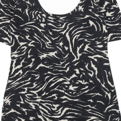 Womens UK Size 8 NEXT Black Basic T-Shirt