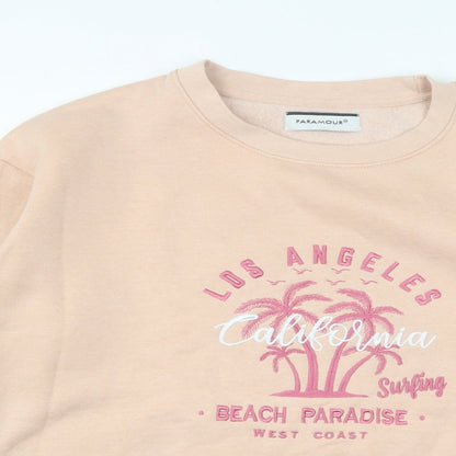 Paramour Womens Pink Cotton Pullover Sweatshirt Size S Pullover - Los Angeles