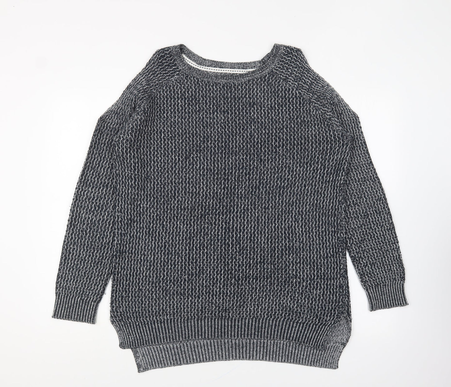Womens UK Size M Papaya Blue Pullover Jumper