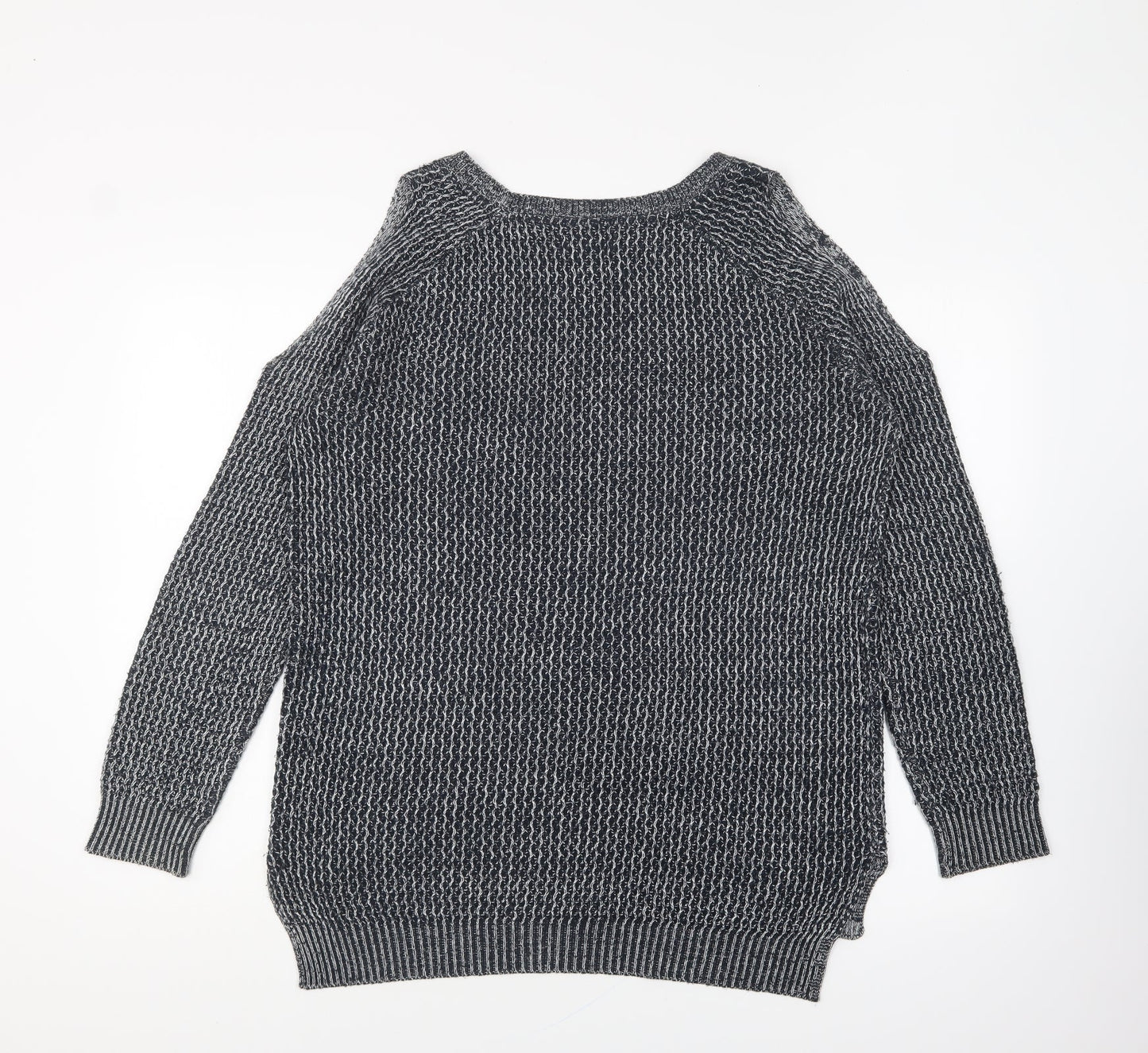 Womens UK Size M Papaya Blue Pullover Jumper