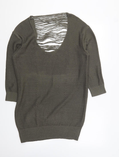 Womens UK Size 18 Atmosphere Green Pullover Jumper