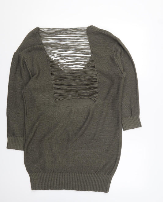 Womens UK Size 18 Atmosphere Green Pullover Jumper