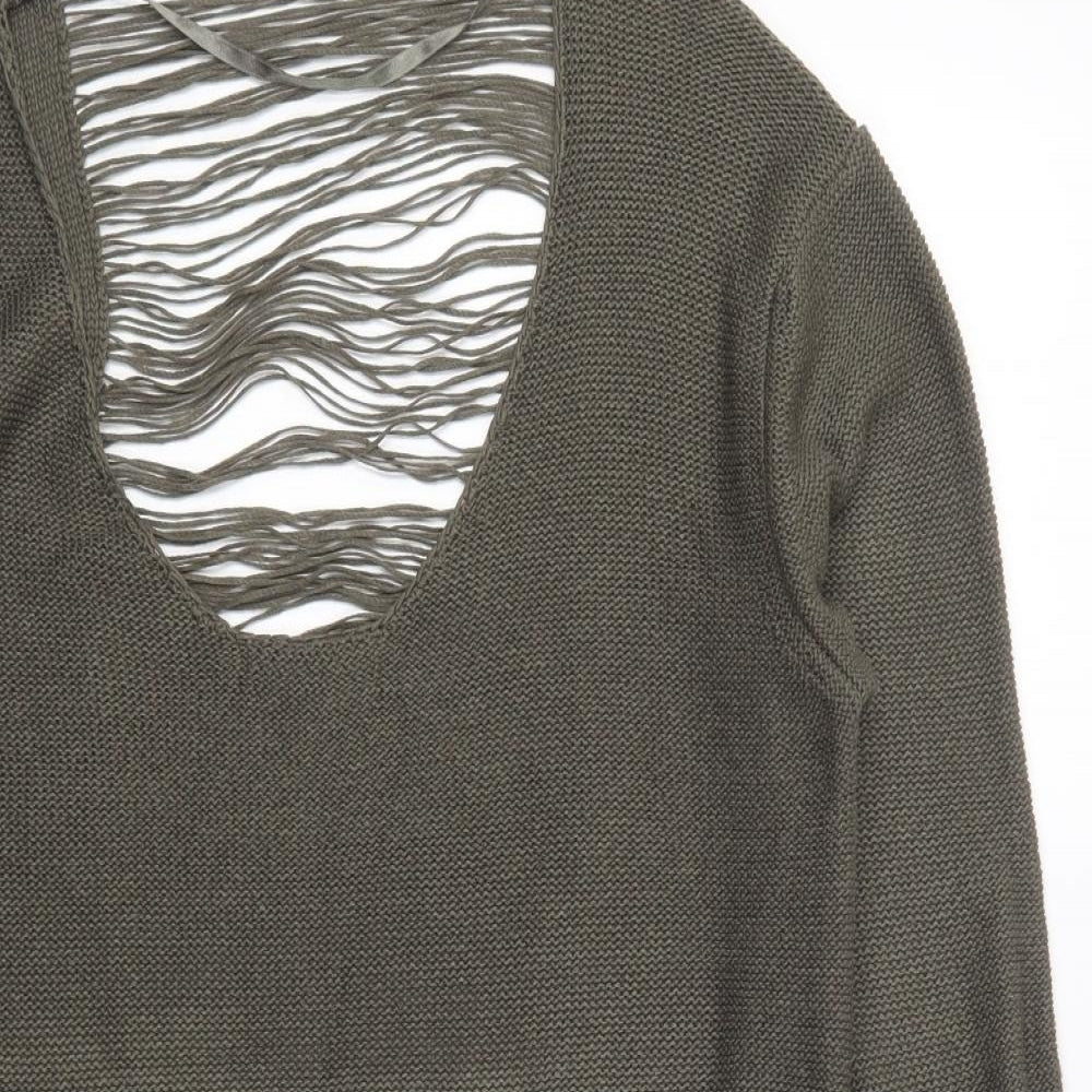 Womens UK Size 18 Atmosphere Green Pullover Jumper