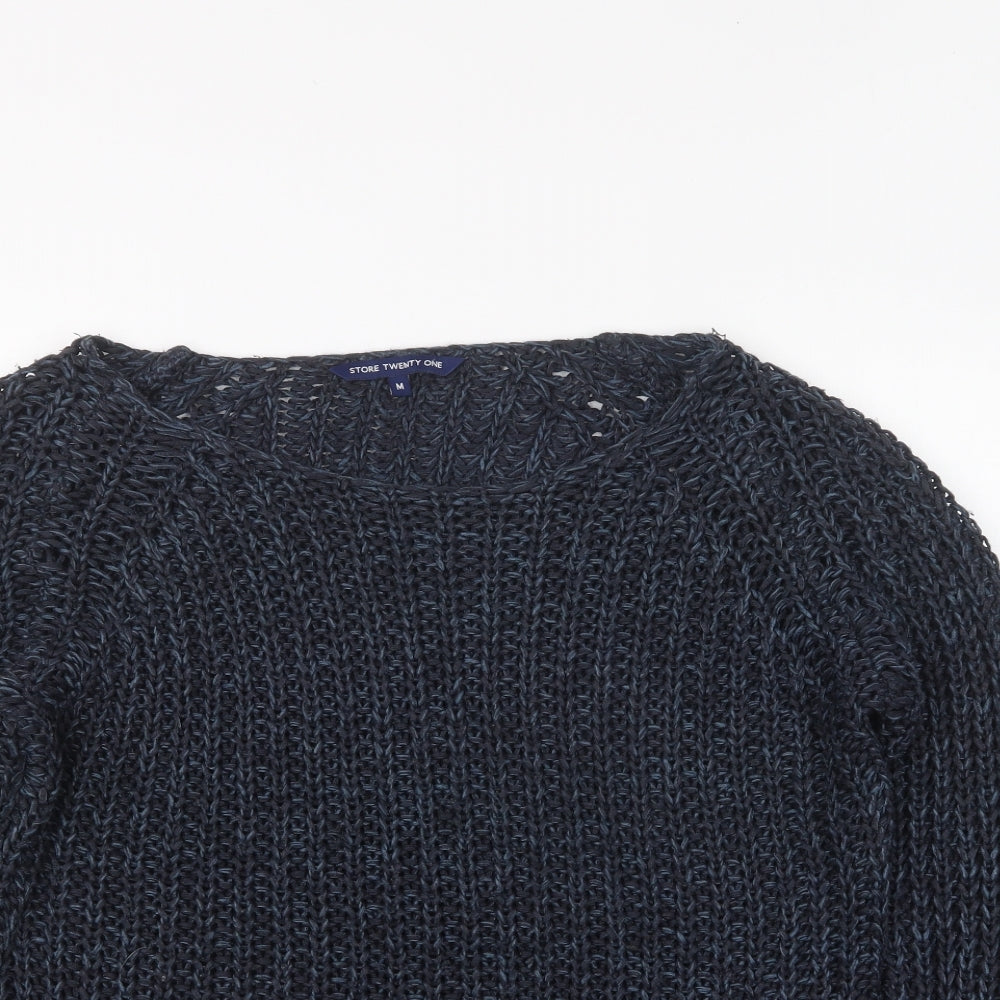 Womens UK Size M Store Twenty One Blue Pullover Jumper