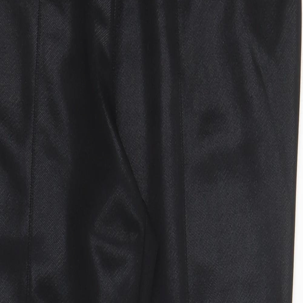 George Womens Black Polyester Trousers Size 14 L26 in Regular