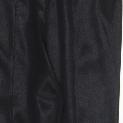 George Womens Black Polyester Trousers Size 14 L26 in Regular