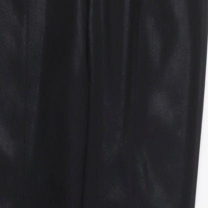 George Womens Black Polyester Trousers Size 14 L26 in Regular