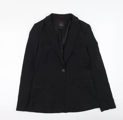 NEXT Womens Black Polka Dot Polyester Jacket Suit Jacket Size 8
