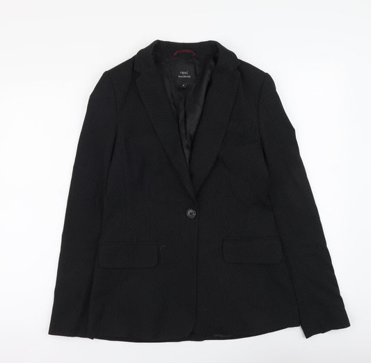 NEXT Womens Black Polka Dot Polyester Jacket Suit Jacket Size 8
