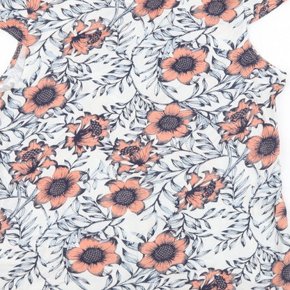 Womens UK Size 14 Peacocks White Basic Blouse