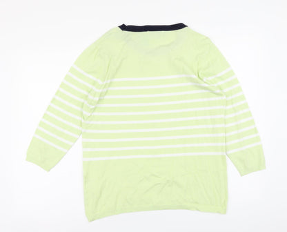 Womens UK Size L Paramour Green Pullover Jumper