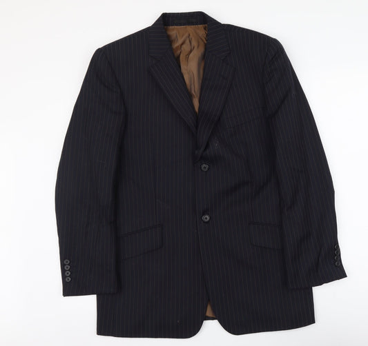 Mens UK Size M Brook Taverner Regular Blue Suit Jacket