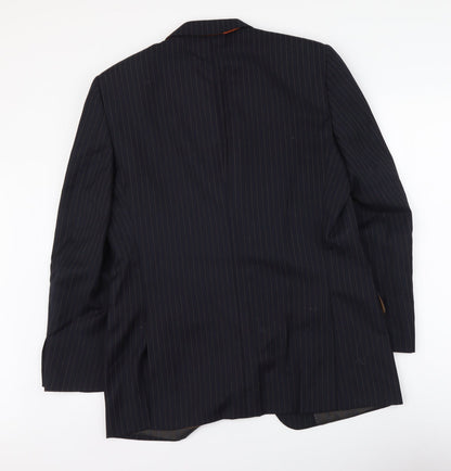 Mens UK Size M Brook Taverner Regular Blue Suit Jacket