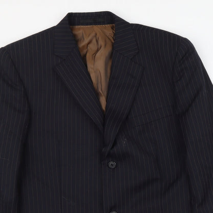 Mens UK Size M Brook Taverner Regular Blue Suit Jacket