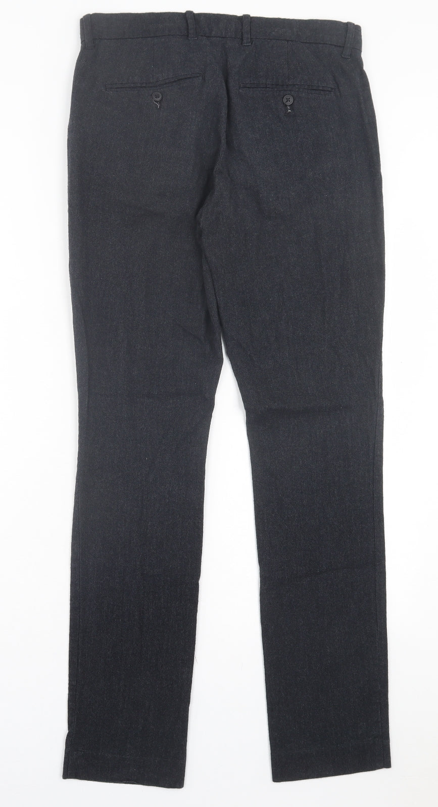 Gap Mens Blue Cotton Trousers Size 28 in L32 in Regular Button