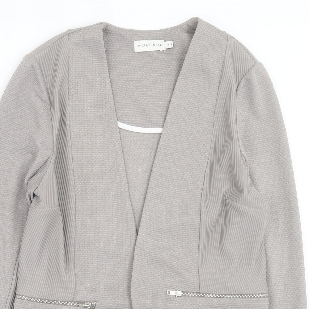 Womens UK Size 10 Paraphrase Grey Jacket