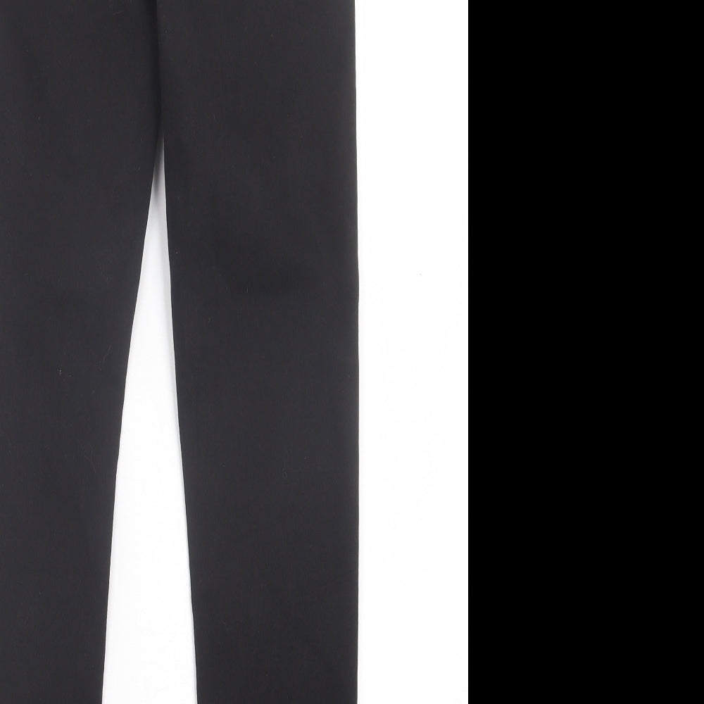 Topshop Womens Black Cotton Skinny Jeans Size 24 in L32 in Regular Button