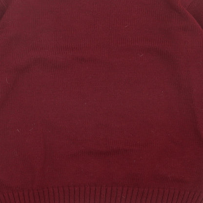 Womens UK Size S Boohoo Red Pullover Jumper