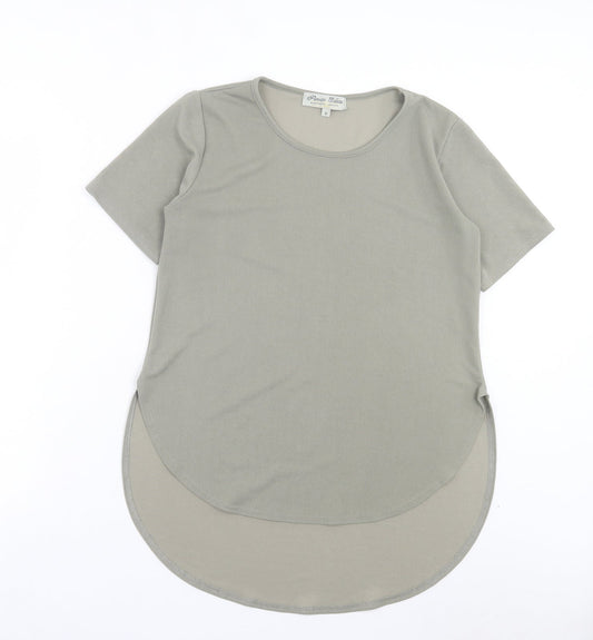 Womens UK Size 12 PARISIAN SIGNATURE Green Basic T-Shirt