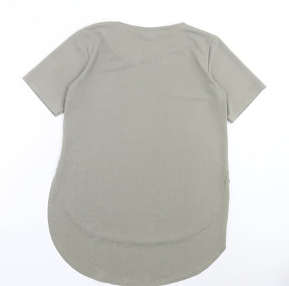 Womens UK Size 12 PARISIAN SIGNATURE Green Basic T-Shirt